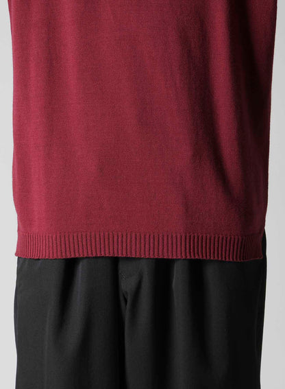 COTTON CASHMERE ROUND NECK PO KNIT