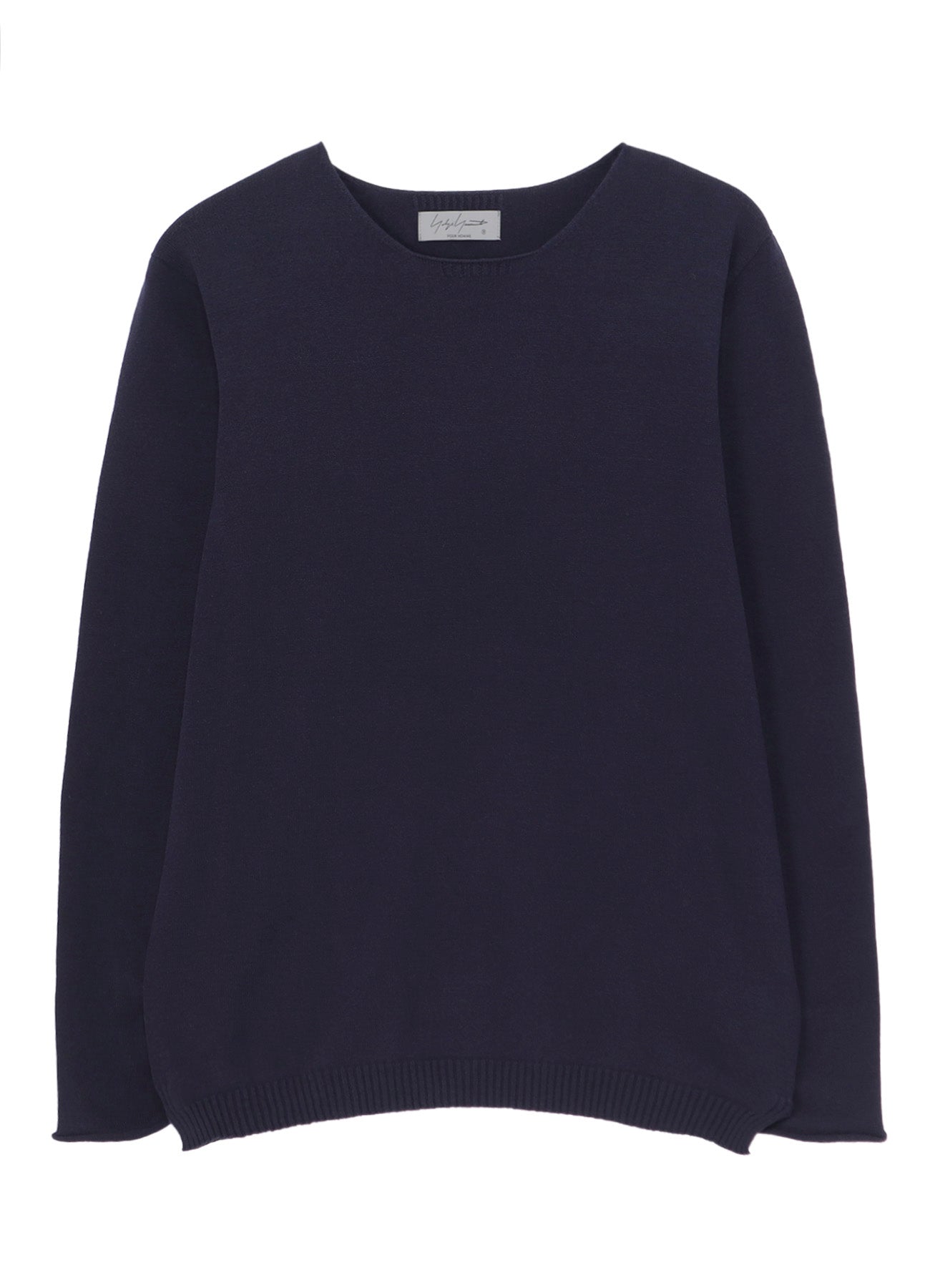 COTTON CASHMERE ROUND NECK PO KNIT