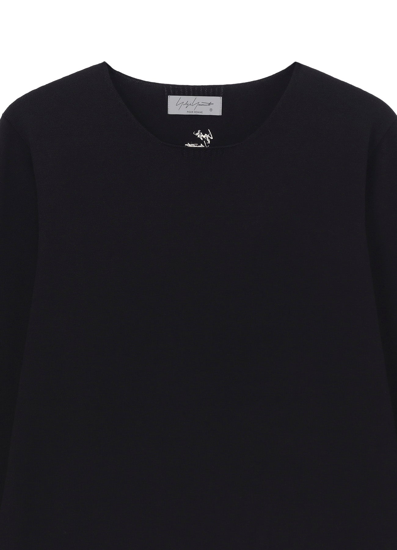 COTTON CASHMERE ROUND NECK PO KNIT