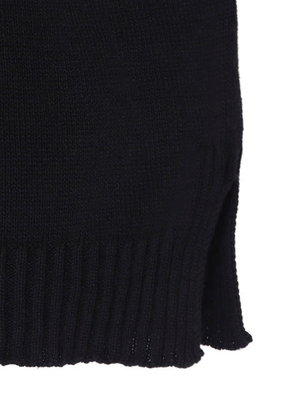 COTTON CASHMERE ROUND NECK PO KNIT