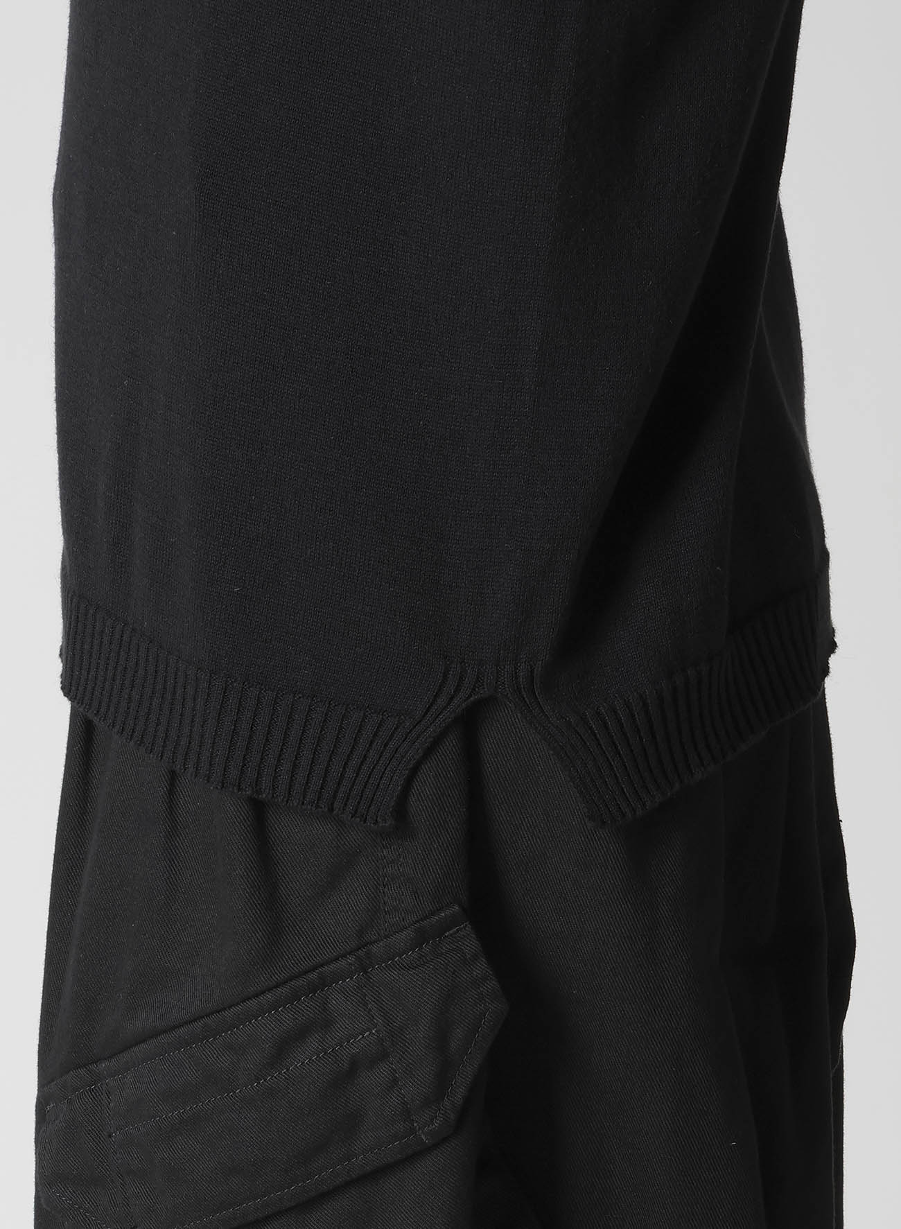 COTTON CASHMERE ROUND NECK PO KNIT