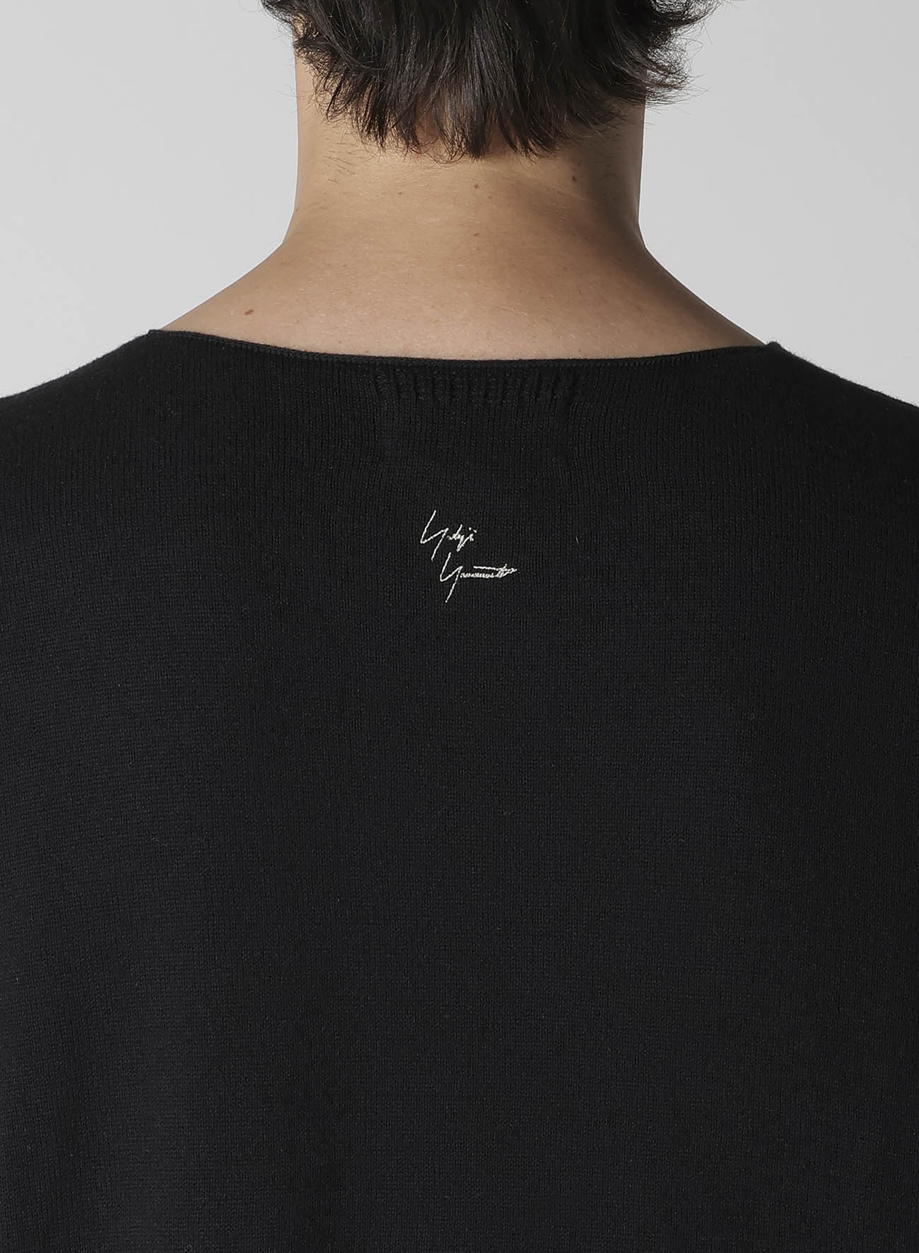 COTTON CASHMERE ROUND NECK PO KNIT