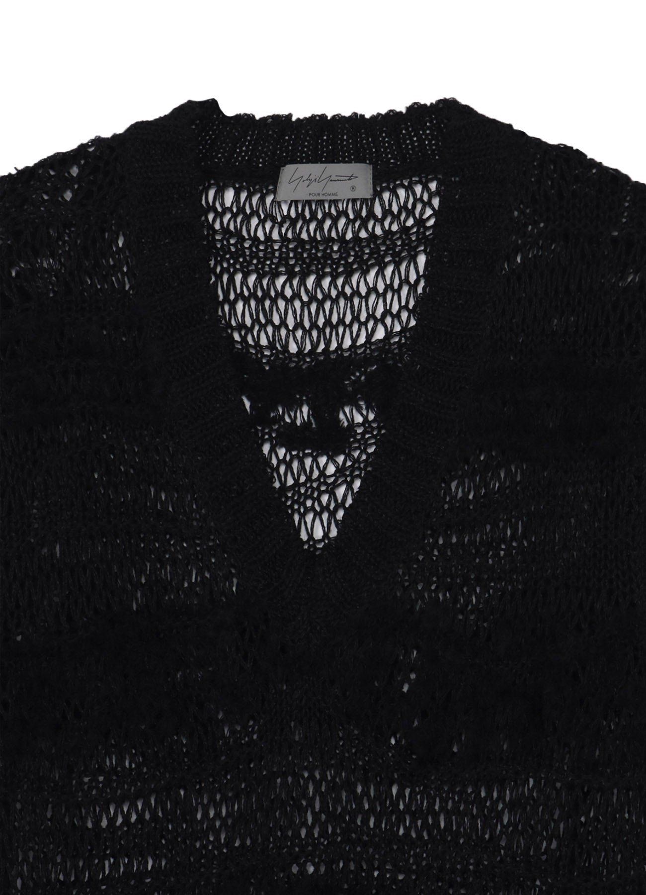 5G 2PLY DROP KNIT STRIPE V NECK PATTERN VEST