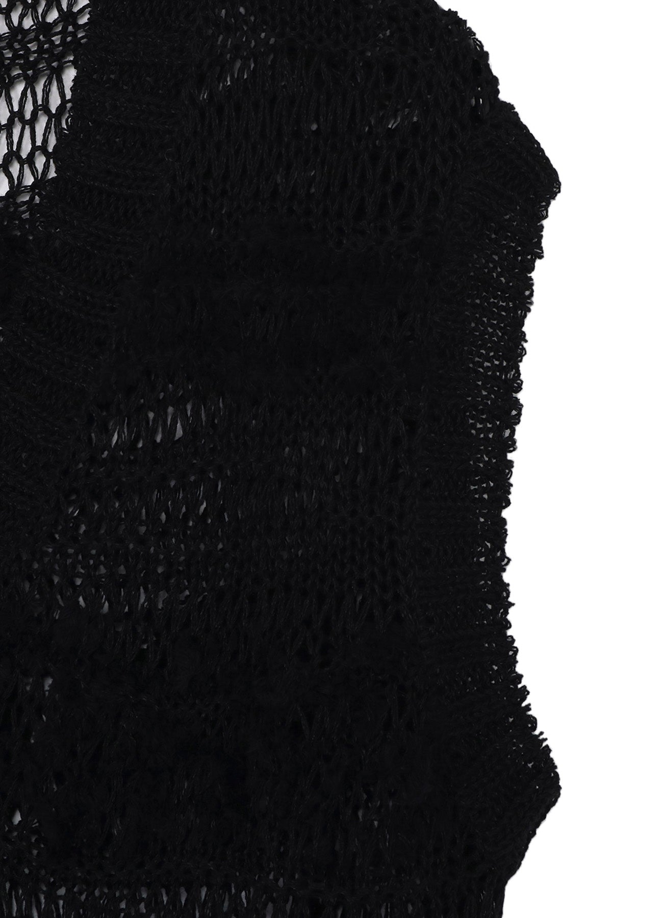 5G 2PLY DROP KNIT STRIPE V NECK PATTERN VEST