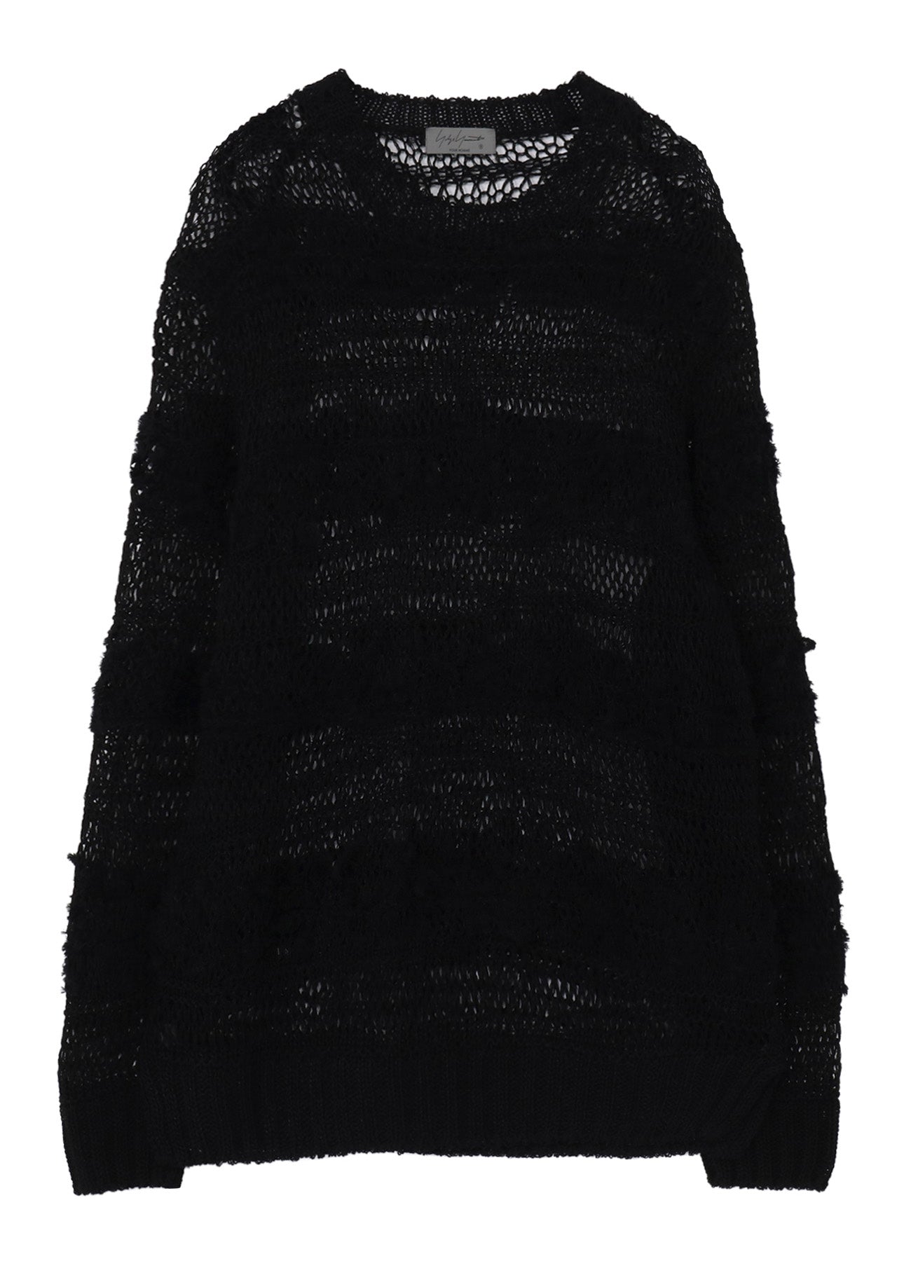 5G 2PLY DROP KNIT STRIPE ROUND NECK PATTERN PO