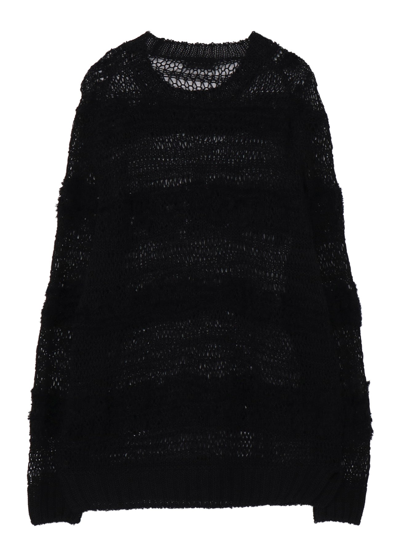 5G 2PLY DROP KNIT STRIPE ROUND NECK PATTERN PO