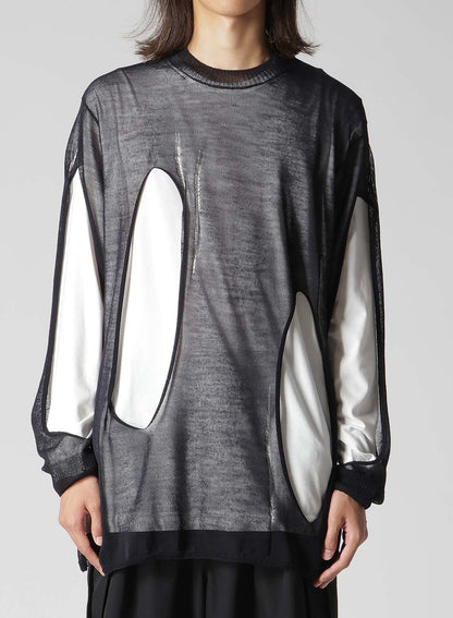 12G 1PLY PS+OPENWORK+HOLE ROUND NECK DAMAGED PO