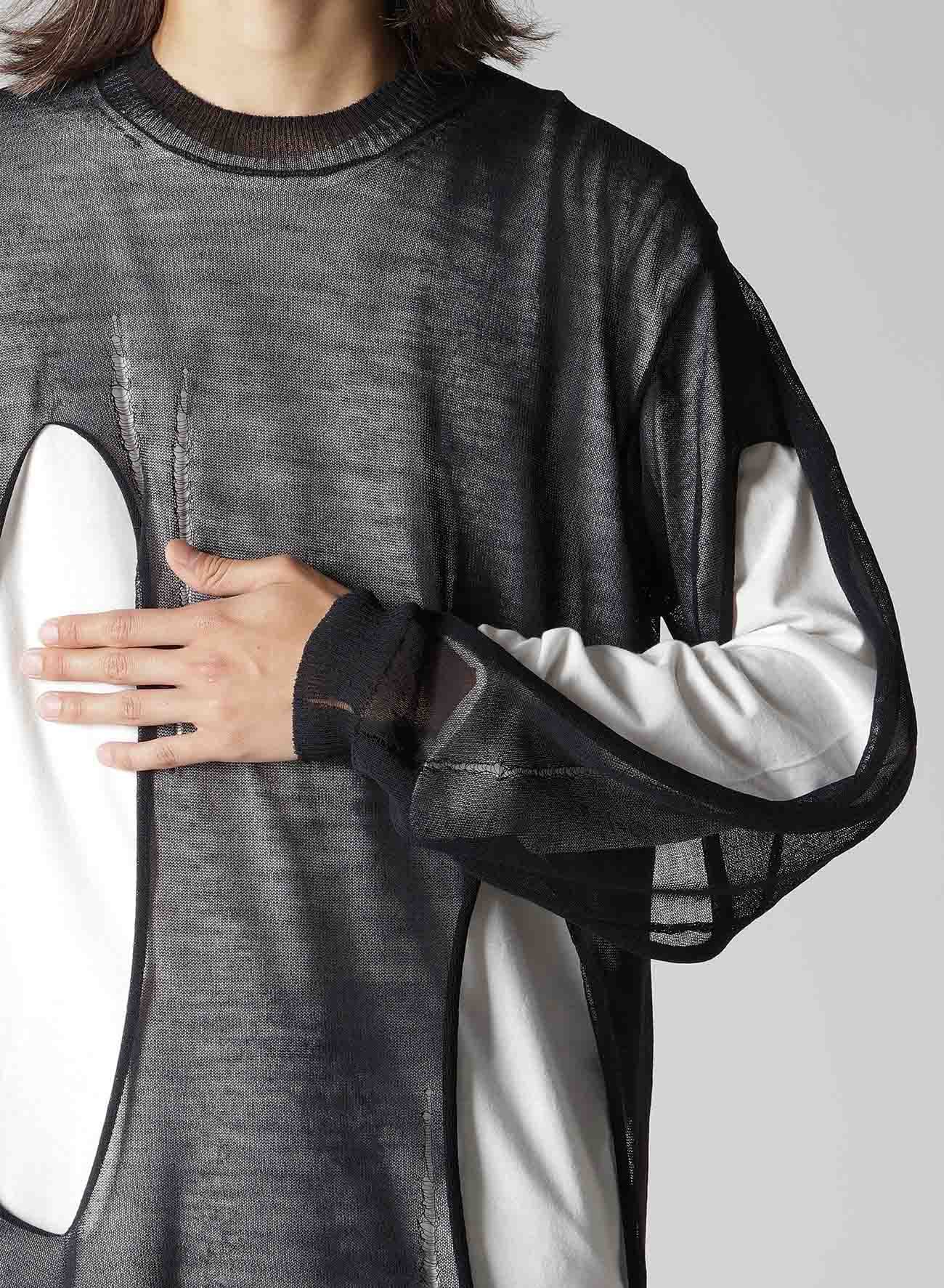 12G 1PLY PS+OPENWORK+HOLE ROUND NECK DAMAGED PO