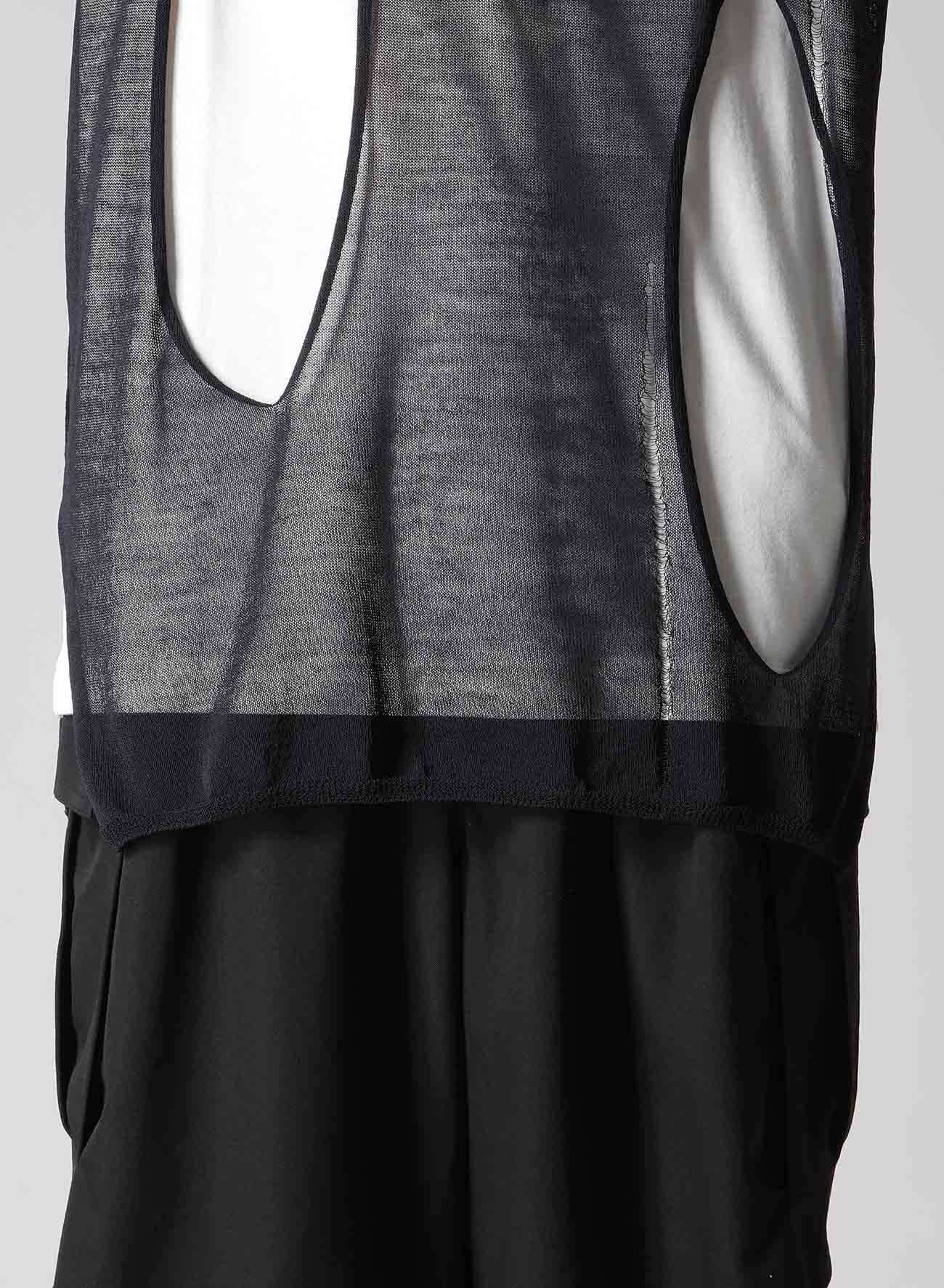 12G 1PLY PS+OPENWORK+HOLE ROUND NECK DAMAGED PO