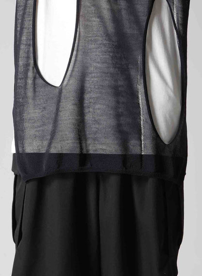 12G 1PLY PS+OPENWORK+HOLE ROUND NECK DAMAGED PO