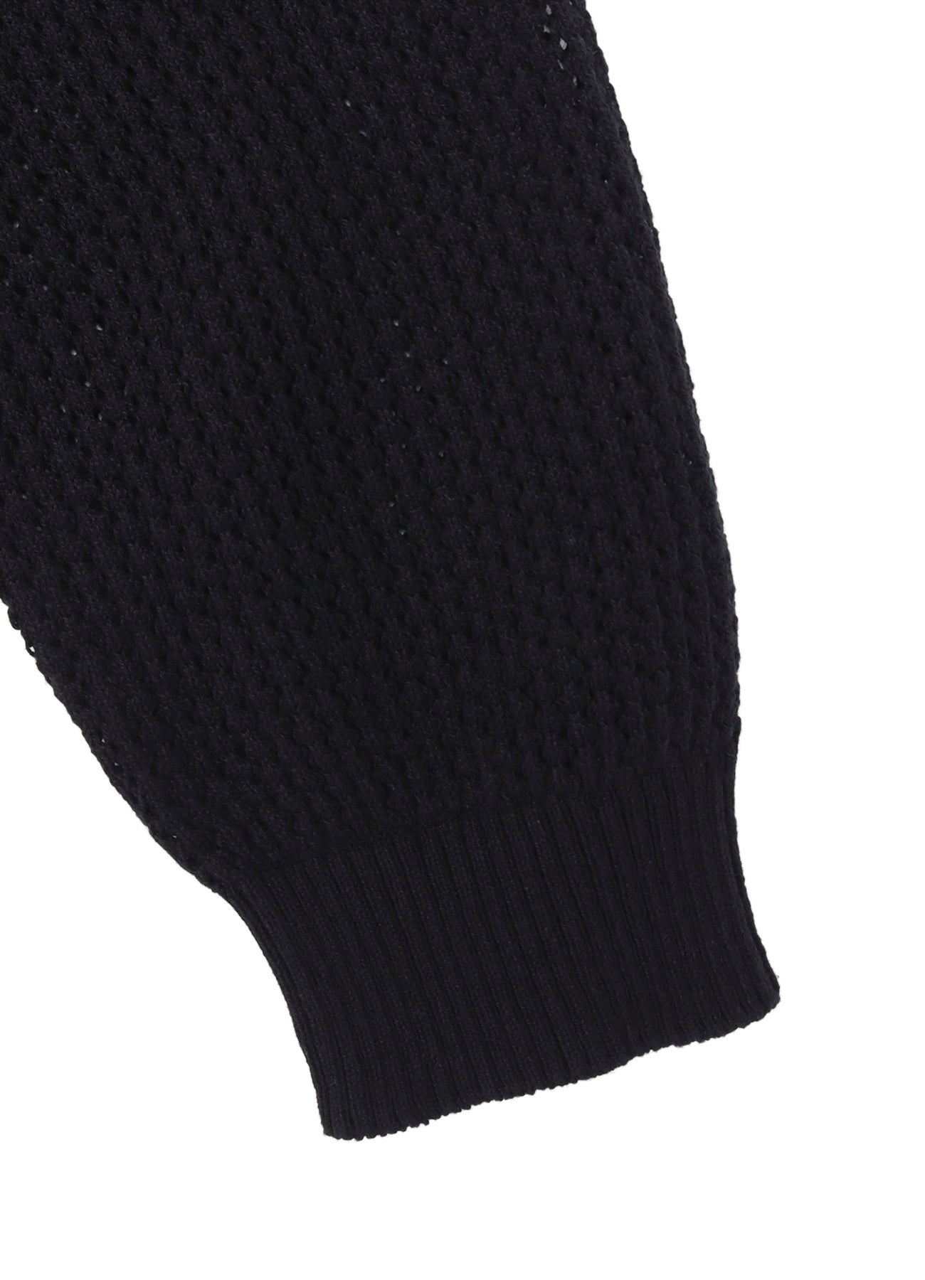 7G 1PLY OPENWORK ZIP BLOUSON