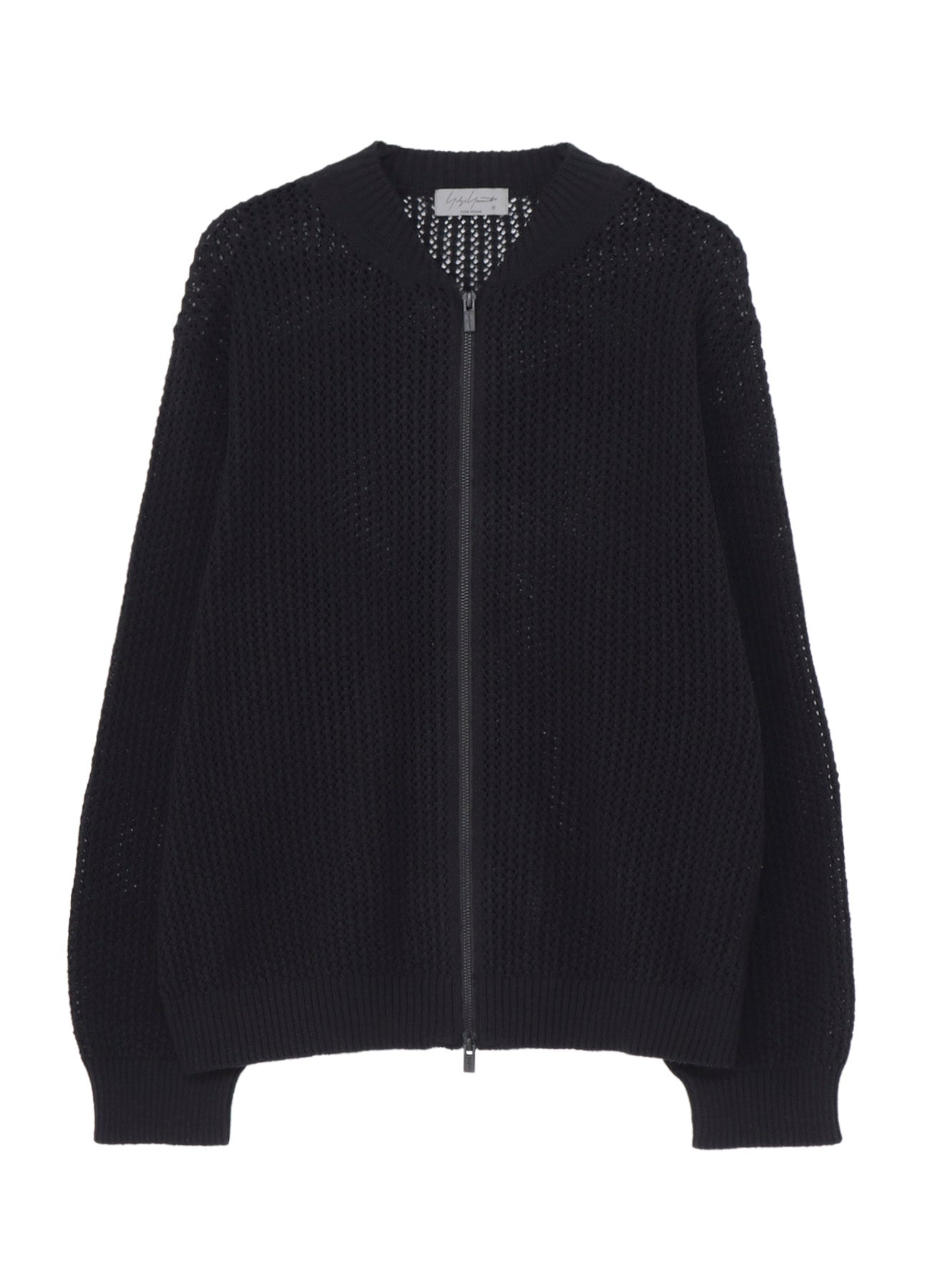 7G 1PLY OPENWORK ZIP BLOUSON