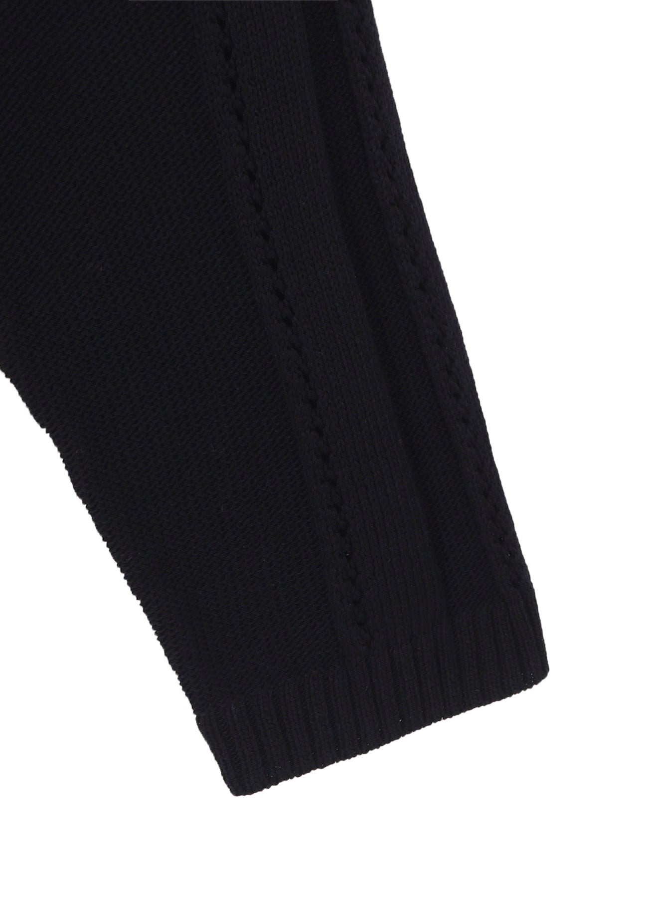 5G 1PLY OPENWORK RIB CARDIGAN