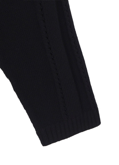 5G 1PLY OPENWORK RIB CARDIGAN