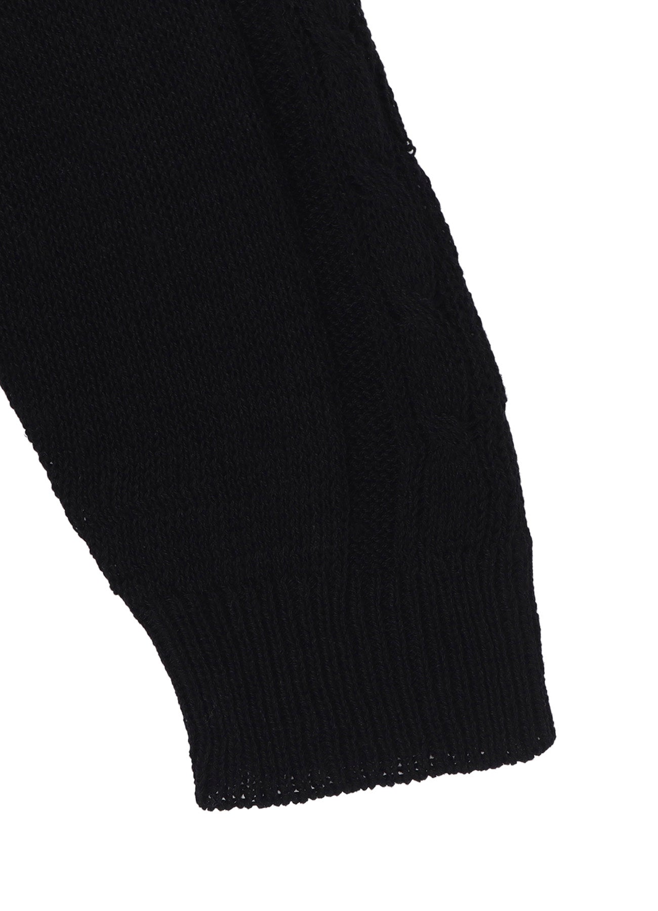 5G 2PLY DROP STITCH LEATHER STRING V NECK CD