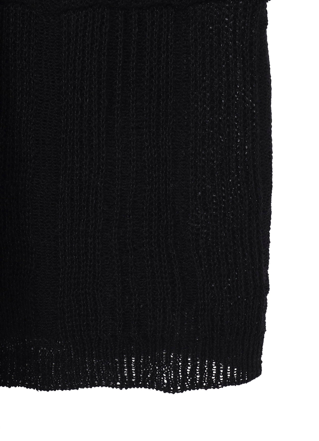 10G 1PLY DROP NEEDLE HALF CD CARDIGAN