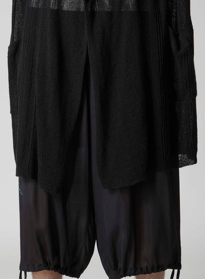 10G 1PLY DROP NEEDLE HALF CD CARDIGAN
