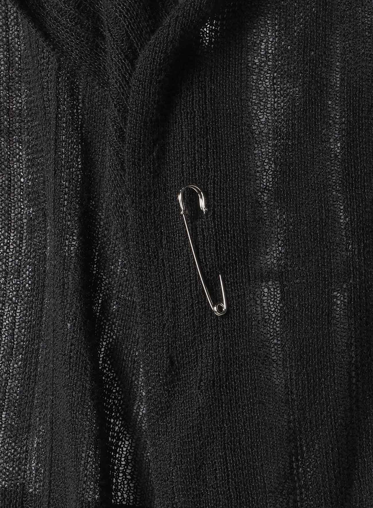10G 1PLY DROP NEEDLE HALF CD CARDIGAN