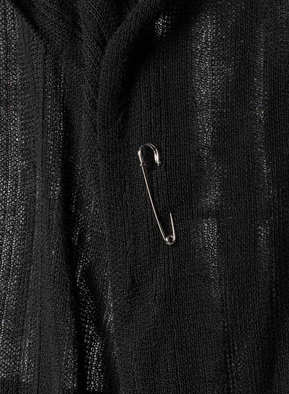 10G 1PLY DROP NEEDLE HALF CD CARDIGAN