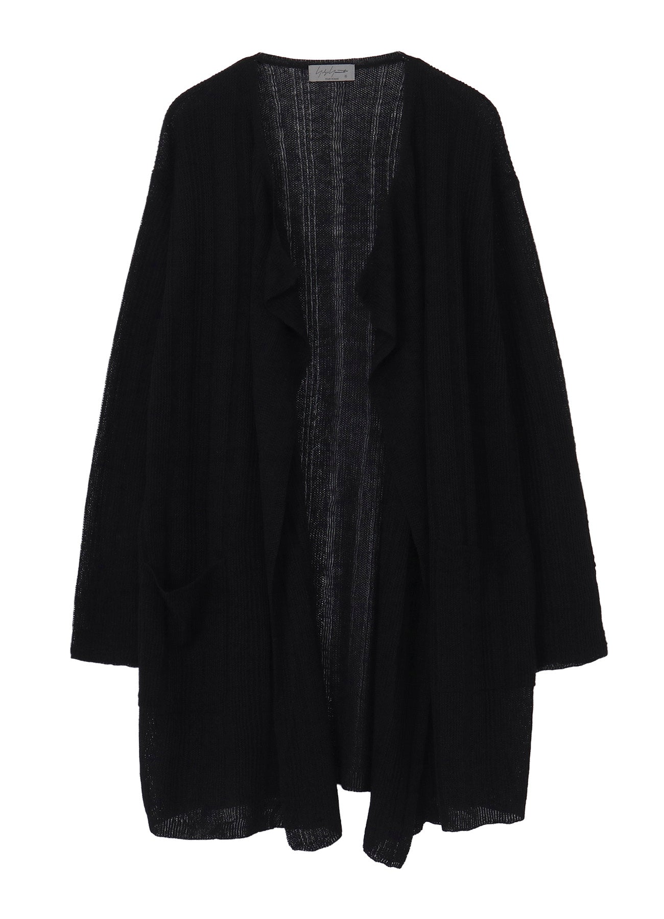 10G 1PLY DROP NEEDLE HALF CD CARDIGAN