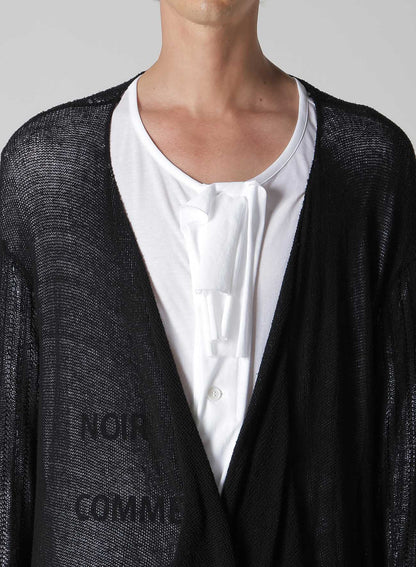 PS+POST STITCH DRAPE DETAIL CARDIGAN