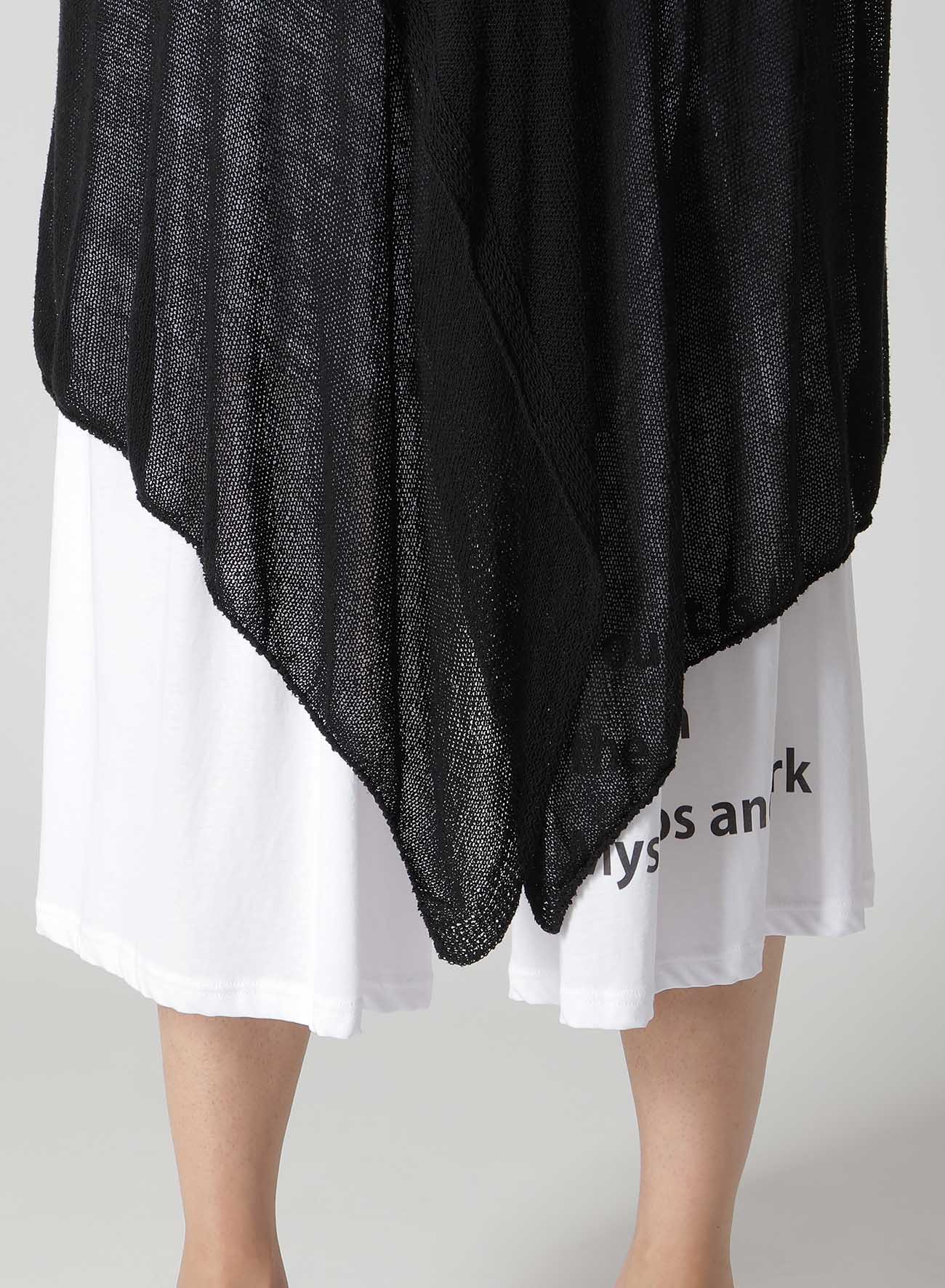 PS+POST STITCH DRAPE DETAIL CARDIGAN