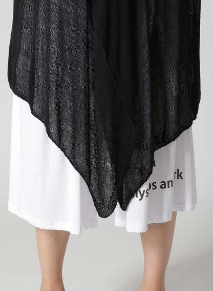 PS+POST STITCH DRAPE DETAIL CARDIGAN