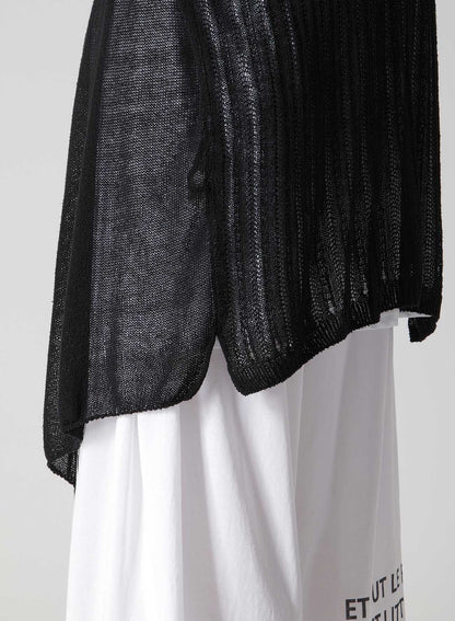 PS+POST STITCH DRAPE DETAIL CARDIGAN