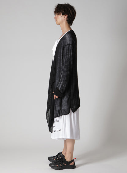 PS+POST STITCH DRAPE DETAIL CARDIGAN