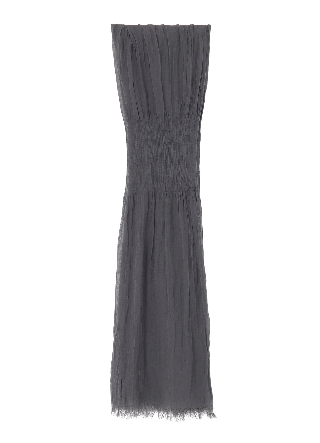 C/PLAIN WEAVE GATHER DETAIL STOLE