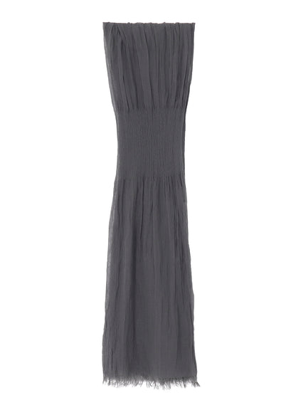 C/PLAIN WEAVE GATHER DETAIL STOLE