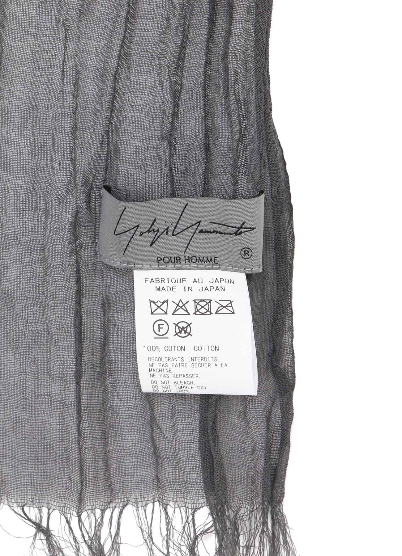 C/PLAIN WEAVE GATHER DETAIL STOLE