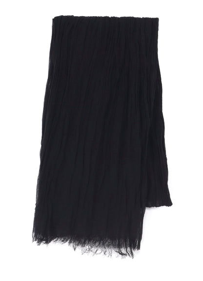 C/PLAIN WEAVE GATHER DETAIL STOLE