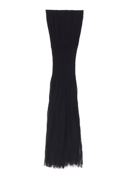 C/PLAIN WEAVE GATHER DETAIL STOLE