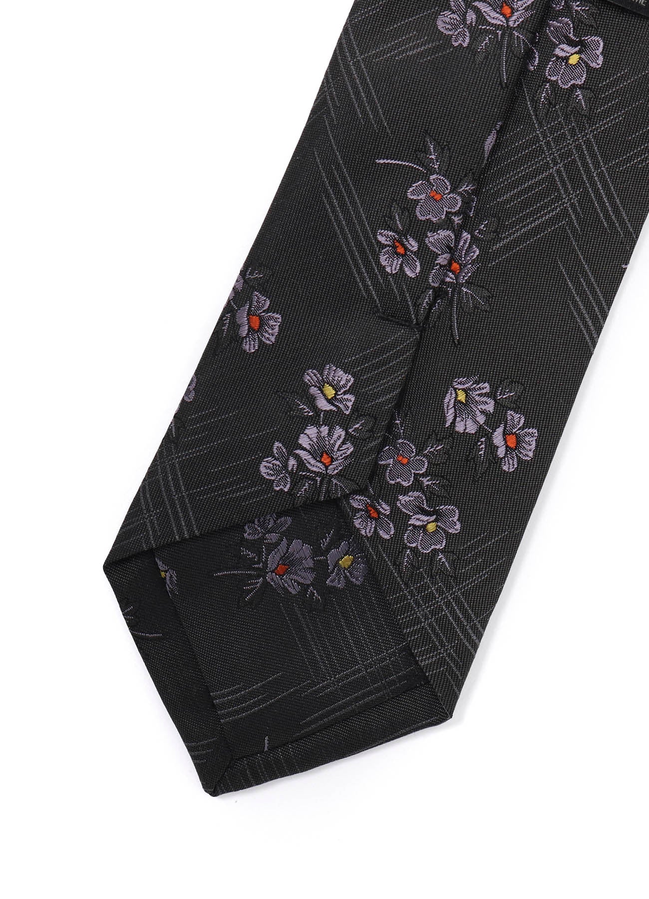 FLOWER PLAID JQ DERBY TIE – THE SHOP YOHJI YAMAMOTO