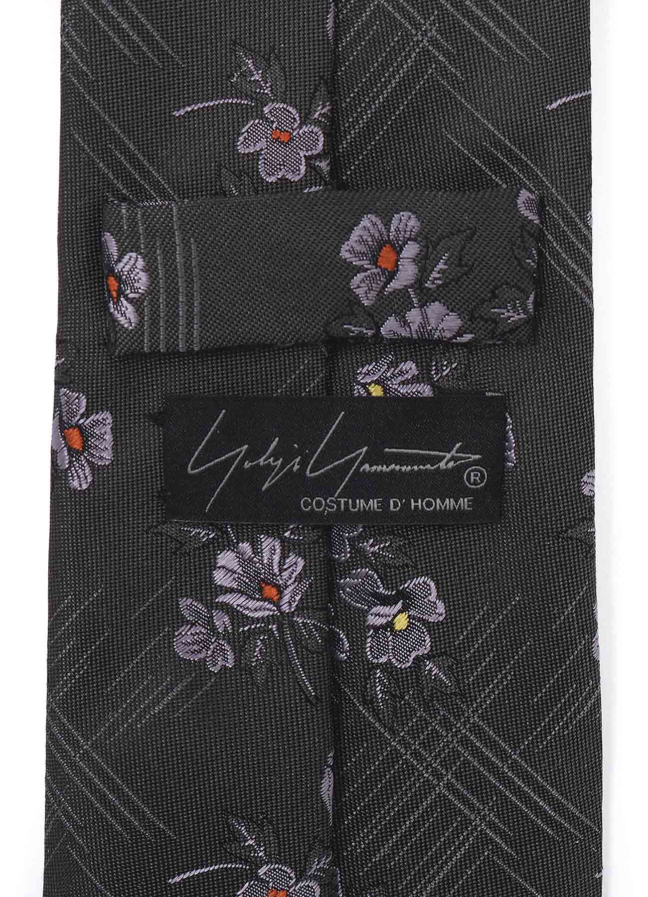 FLOWER PLAID JQ DERBY TIE – THE SHOP YOHJI YAMAMOTO