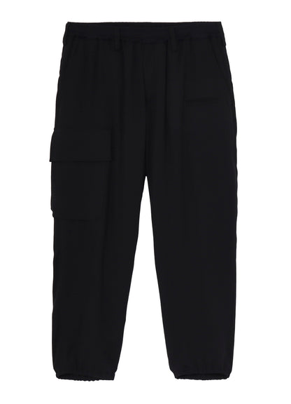 RE CELLULOSE GABARDINE RIBBED FLAP POCKET PANTS