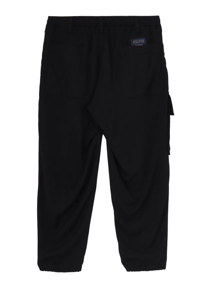 RE CELLULOSE GABARDINE RIBBED FLAP POCKET PANTS