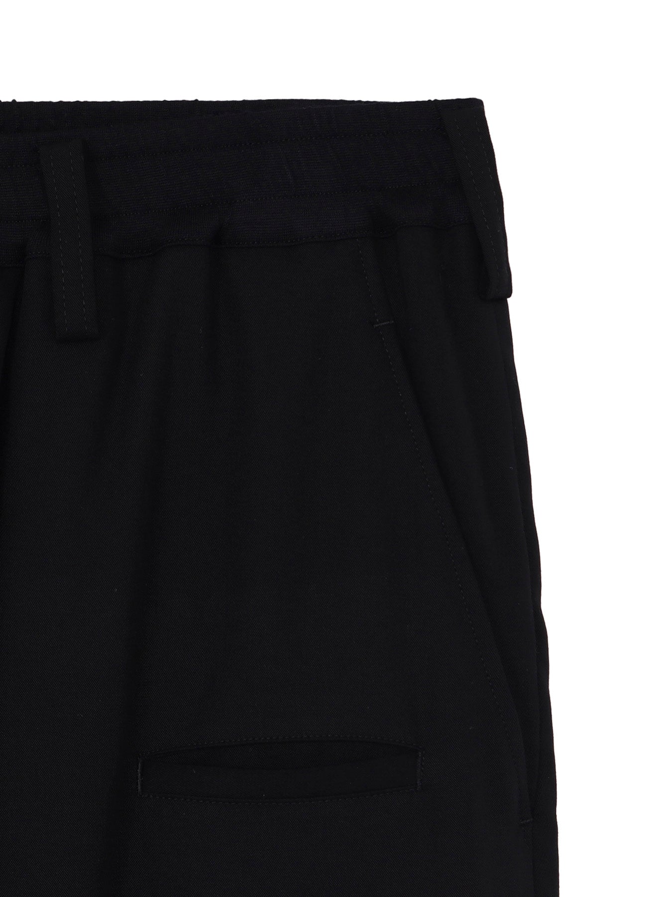 RE CELLULOSE GABARDINE RIBBED FLAP POCKET PANTS