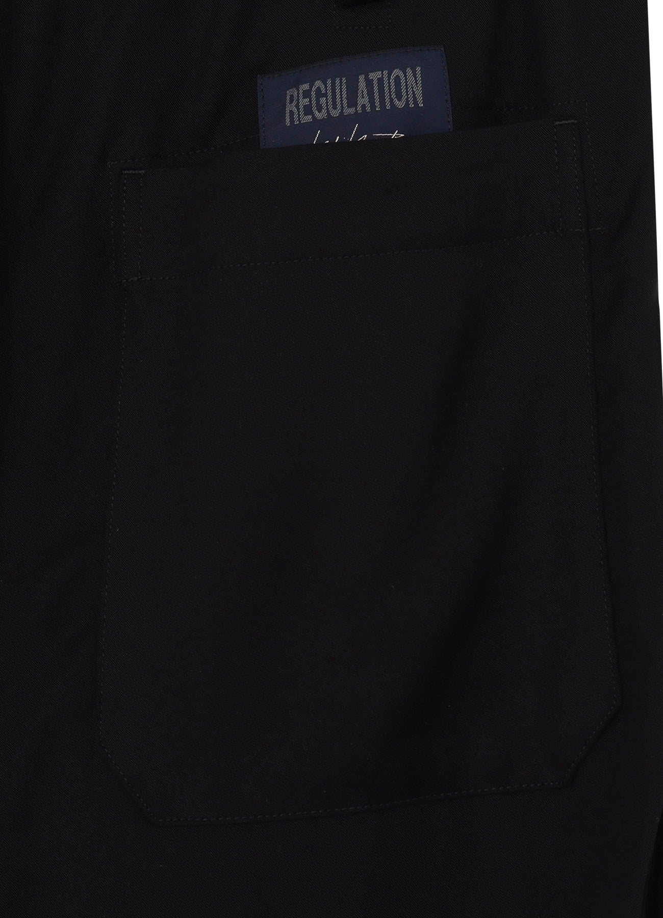 RE CELLULOSE GABARDINE RIBBED FLAP POCKET PANTS