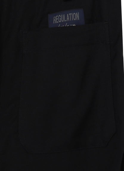 RE CELLULOSE GABARDINE RIBBED FLAP POCKET PANTS