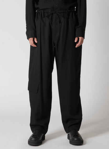 RE CELLULOSE GABARDINE SIDE POCKET PANTS