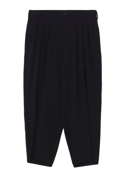 WOOL GABARDINE 12 TUCKS PANTS