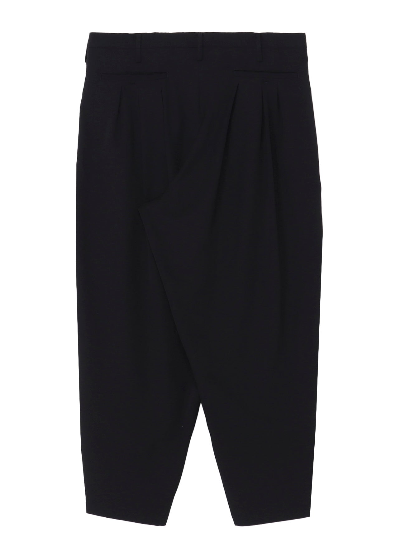 WOOL GABARDINE 12 TUCKS PANTS