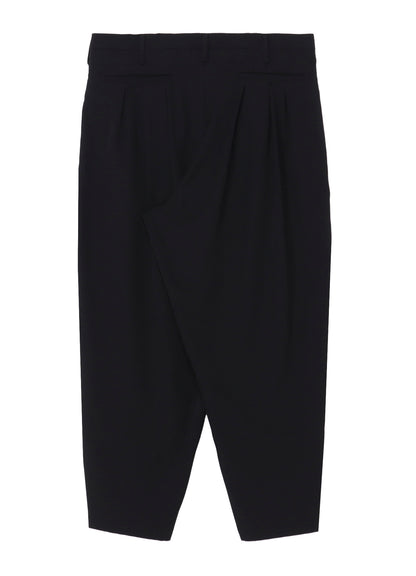 WOOL GABARDINE 12 TUCKS PANTS