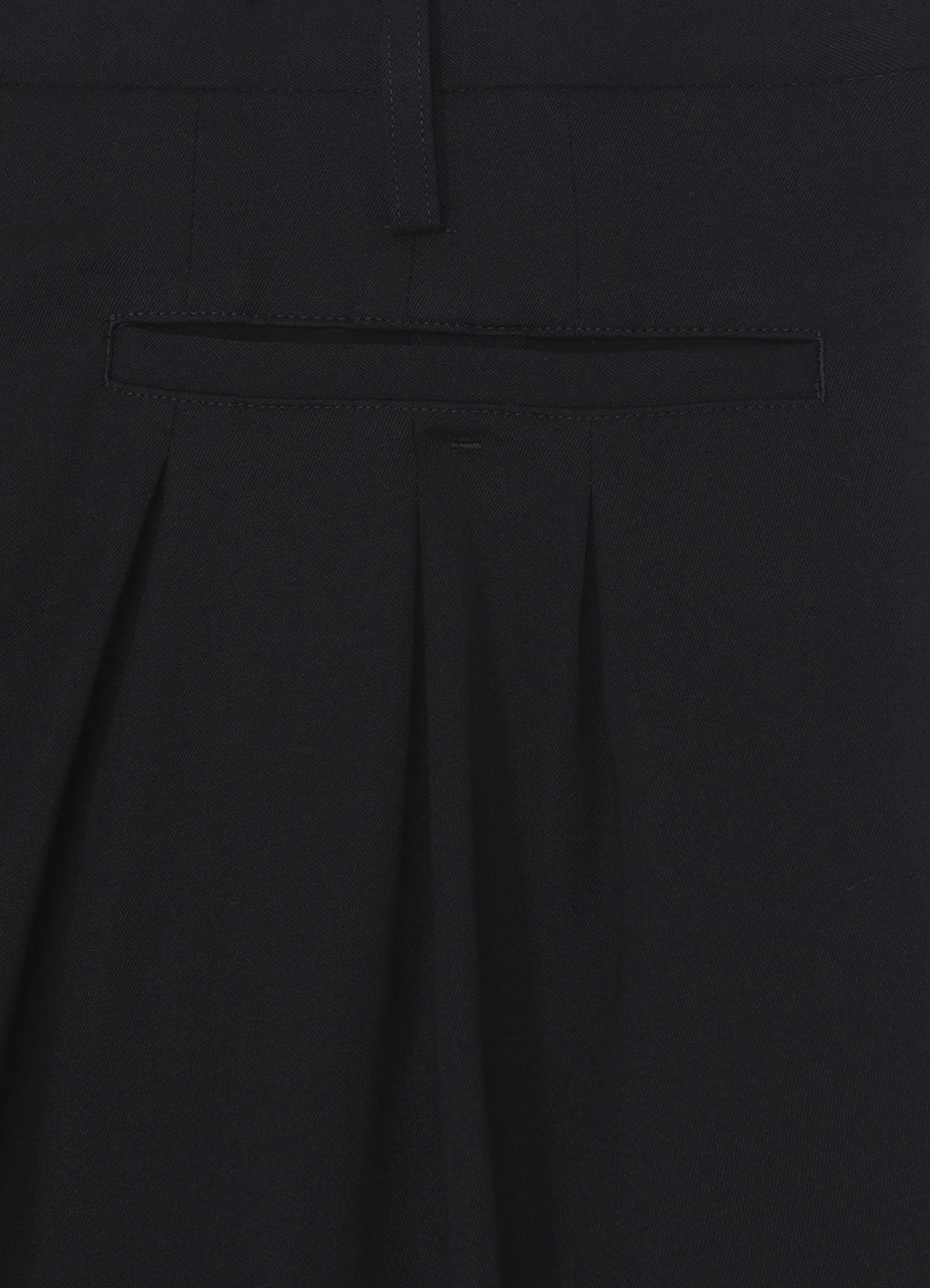 WOOL GABARDINE 12 TUCKS PANTS