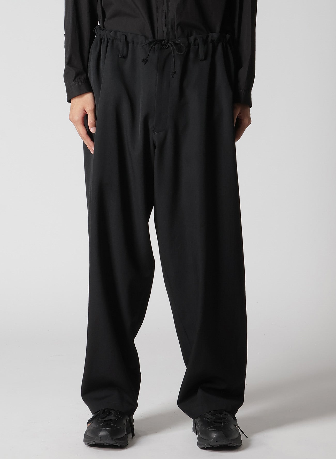 WOOL GABARDINE NEW STANDARD STRING PANTS – THE SHOP YOHJI YAMAMOTO WOOL GABARDINE NEW STANDARD STRING PANTS – THE SHOP YOHJI YAMAMOTO