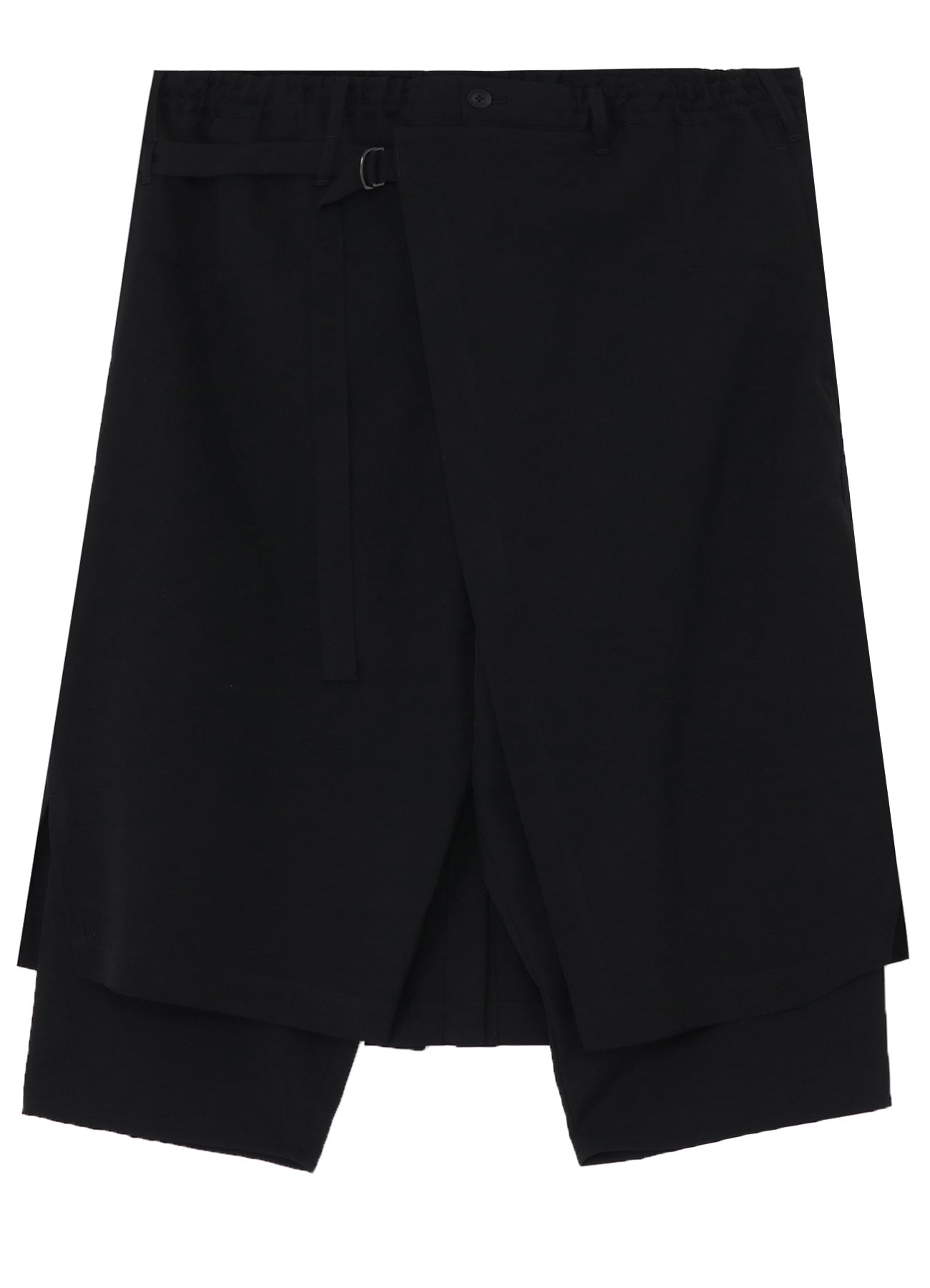 WOOL GABARDINE STANDARD WRAP PANTS