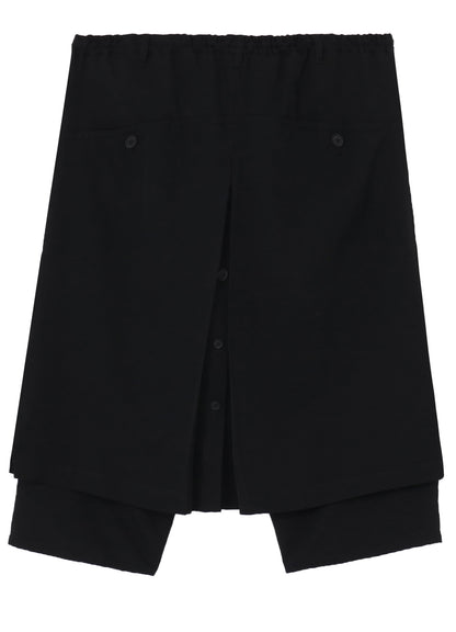 WOOL GABARDINE STANDARD WRAP PANTS