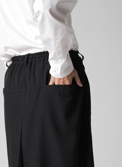 WOOL GABARDINE STANDARD WRAP PANTS